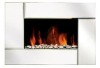 Electric Fireplace  Wall mounted fire with pebble fuel effect