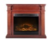 Electric Fireplace with wood veneer lamination