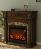 Electric Fireplace with wood veneer lamination