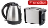 Electric Kettle/Cordless Kettle/Toaster/2 Slice Toaster/2 in 1 Breakfast/Morning Set 2 in 1