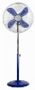 Electric Metal  stand fan chrom painting blue