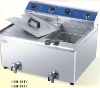Electric deep fryer with 2 tank and 2 basket