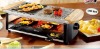Electric indoor 8 person raclette grill/ hot stone/griddle grill