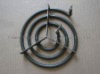 Electric spiral  heating element with support