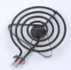 Electrical coil heater tube with support