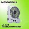 Emergency Fan With Radio And Lamp