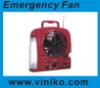 Emergency rechargeable fan with radio