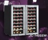 FUXIN:JC-140SEW.Thermoelectric wine cooler with 2 glass door / Table top wine cooler .