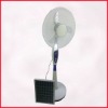 Factory Direct Sell Solar Rechargeable Fan 220V/50 or 60HZ