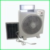 Factory Wholesale Solar fan with Emergency LED light
