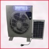 Factory Wholesale Solar stand fan with Emergency LED light