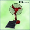 Factory direct sell AC&Solar Fan with 21LED