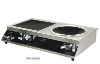 Flat and concave desktop induction frying stove