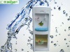 Floor standing water cooler dispenser with iron side plate