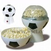 Football style popcorn maker