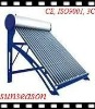 For family use homemade solar power water heater with evacuated tube integrate / compact type