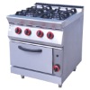 Free Standing Gas Range with 4-Burner and Oven