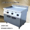 Free standing Gas griddle with cabinet (GH-36A), griddle with cabinet