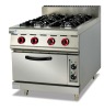 Free standing Stainless Steel Gas Range with Electric Oven