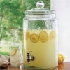 Glass Juice Dispenser with water faucet216