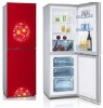 Glass double door refrigerator 160L