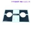 Glass for gas oven with two holes
