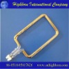 Gold coated quartz heating tube