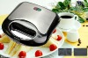 Grill/Portable 2-slice Sandwich toaster/maker with stainless steel surface
