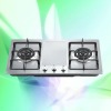 HOT!!!70cm built in glass/ss two 2 burner 5.2kw big power gas cooker cooktop gas stove gas hob model 818DM3ZIS