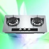 HOT!!!70cm built in glass/ss two 2 burner 5.2kw big power gas cooker cooktop gas stove gas hob model 818EC3ZIS