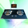 HOT!!!70cm built in glass two 2 burner gas cooker cooktop gas stove gas hob model 858AL-234ZF