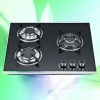 HOT!!!80cm built in glass/ss three burner 3.5kw big power gas cooker cooktop gas stove gas hob model 613LGB-ABC