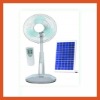 HT-PLD-3B-B 14" solar operated fan rechargeable fan with LED light