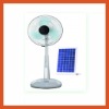 HT-PLD-3D 18" solar operated fan rechargeable fan with LED light