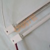 Half-coating white halogen heater tube
