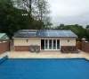 High efficiency solar swimming pool heater