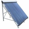 High pressure heat pipe solar collector with reflector