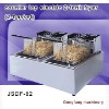 High quality stainless steel fryer counter top electric 2 tank fryer(2 basket)