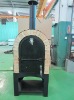 Home wood fire brick pizza oven