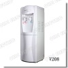 Hot and cold water dispenser with cabinet electric cooling