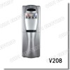 Hot and cold water dispenser with storage cabinet electronic cooling