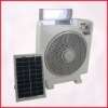 Hotsell Wind Solar table fan with 5w panel&30LED