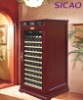 Hottest Original Red Oak wood wine refrigerator cabinet