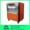 Ice cream machine with colourful product