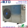 Industrial high efficiency pool heat pump(25kw,stainless steel cabinet)
