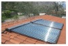 Industrial use heat pipe solar collector