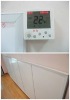 Infrared electric panel heater with thermostat