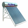 Integrated unpressurized solar water heater