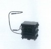 Iron plate air cooling condenser