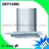JYH-300G Tempered Glass Cooker Hood Stainless steel